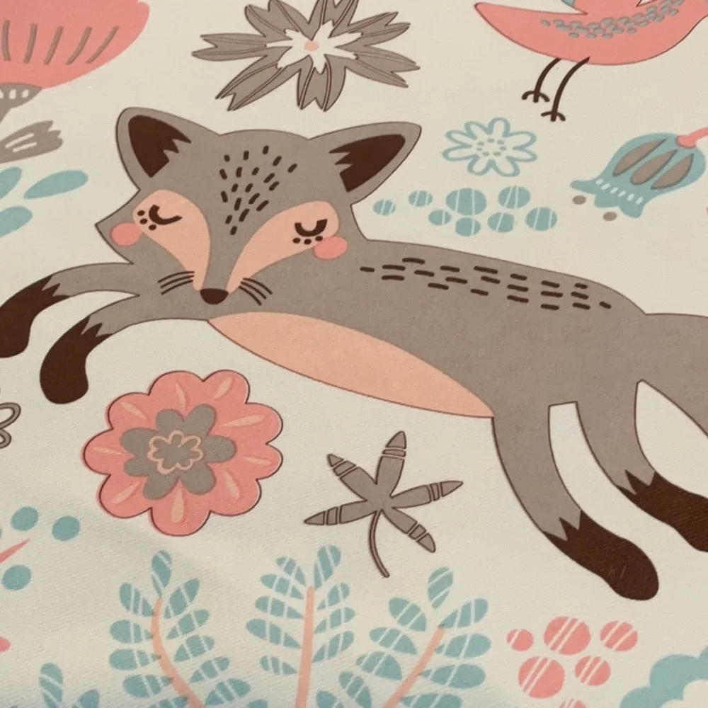 Pixie Fox Woodland 2 panels curtains.